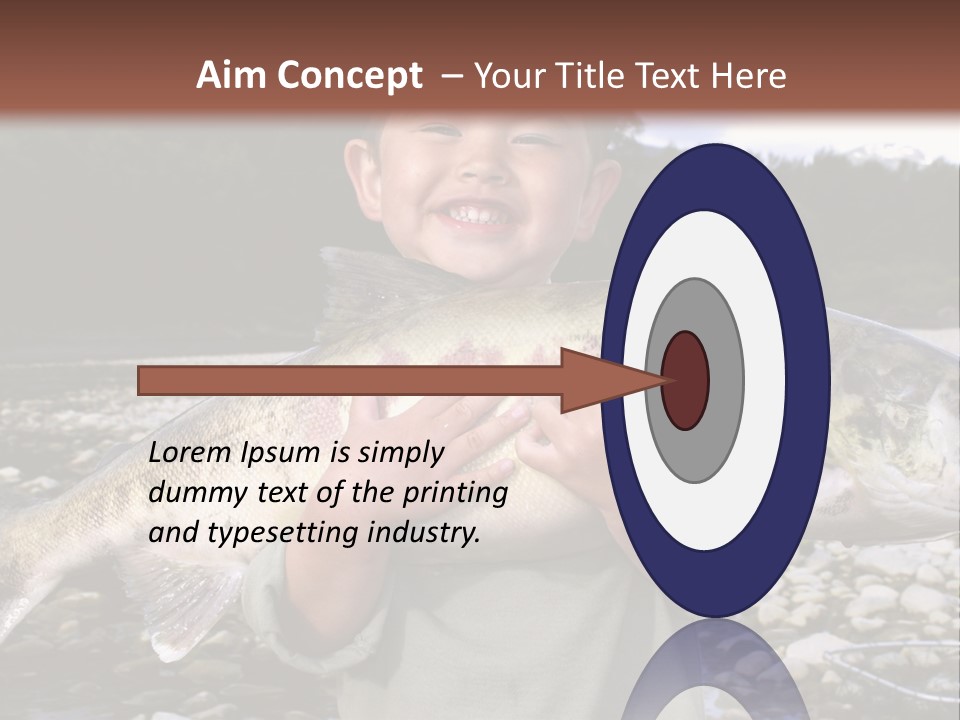 Salmon Smile Summer PowerPoint Template