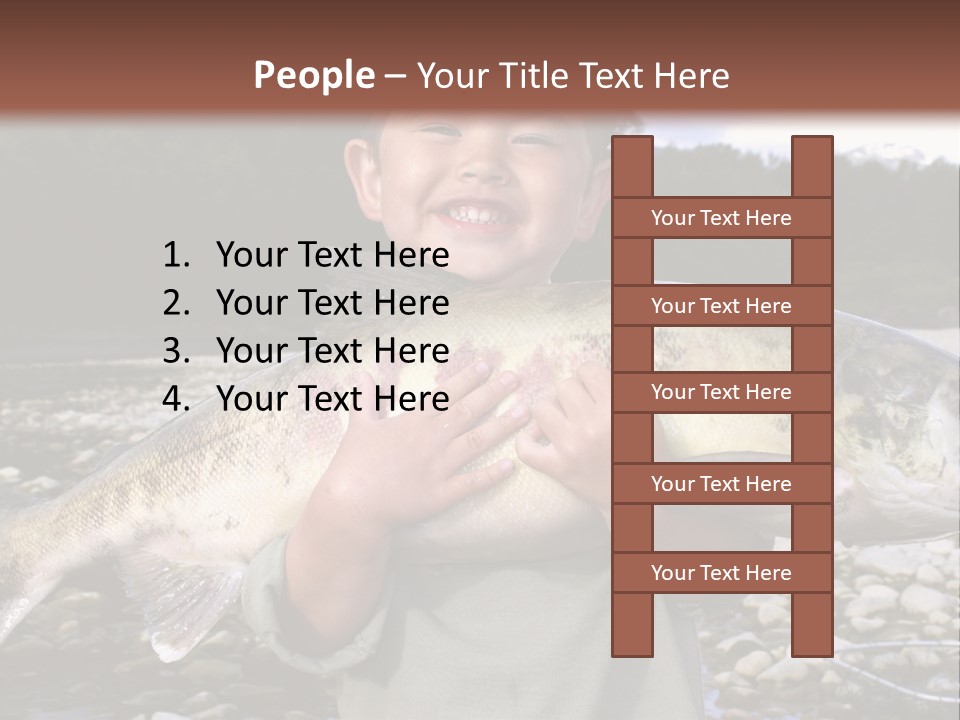 Salmon Smile Summer PowerPoint Template