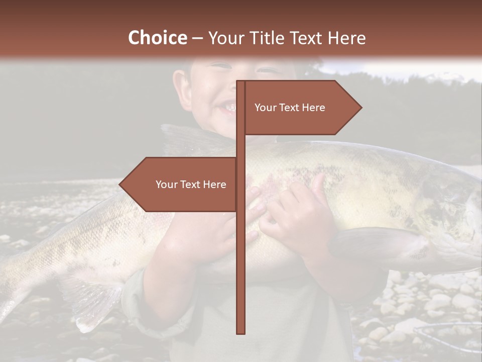 Salmon Smile Summer PowerPoint Template