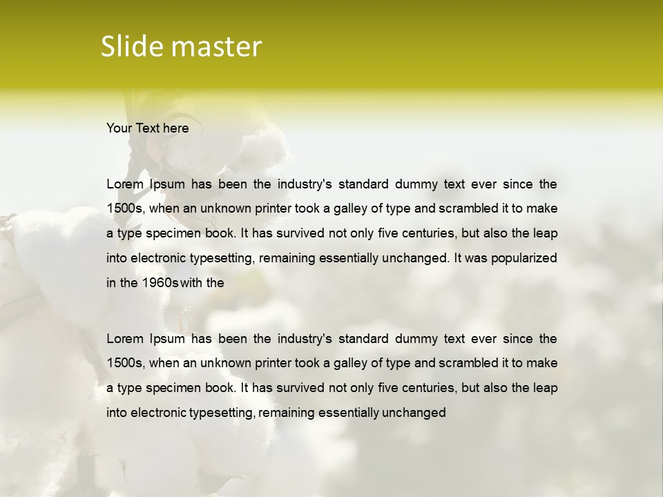 Agriculture Softness Grow PowerPoint Template