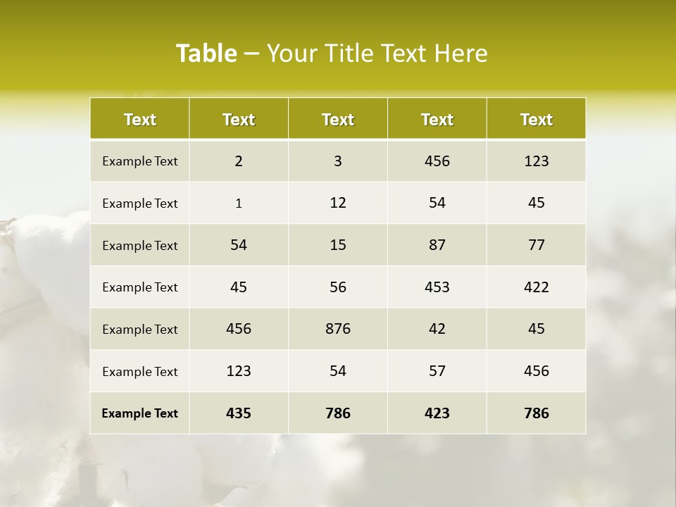 Agriculture Softness Grow PowerPoint Template