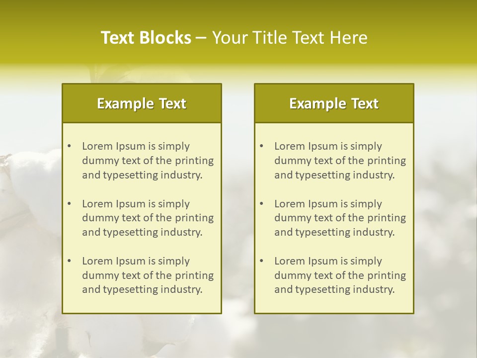 Agriculture Softness Grow PowerPoint Template