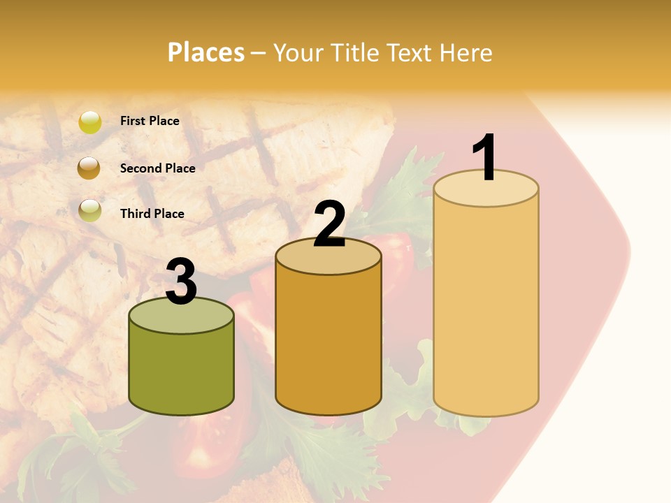 Diet Salad Fish PowerPoint Template