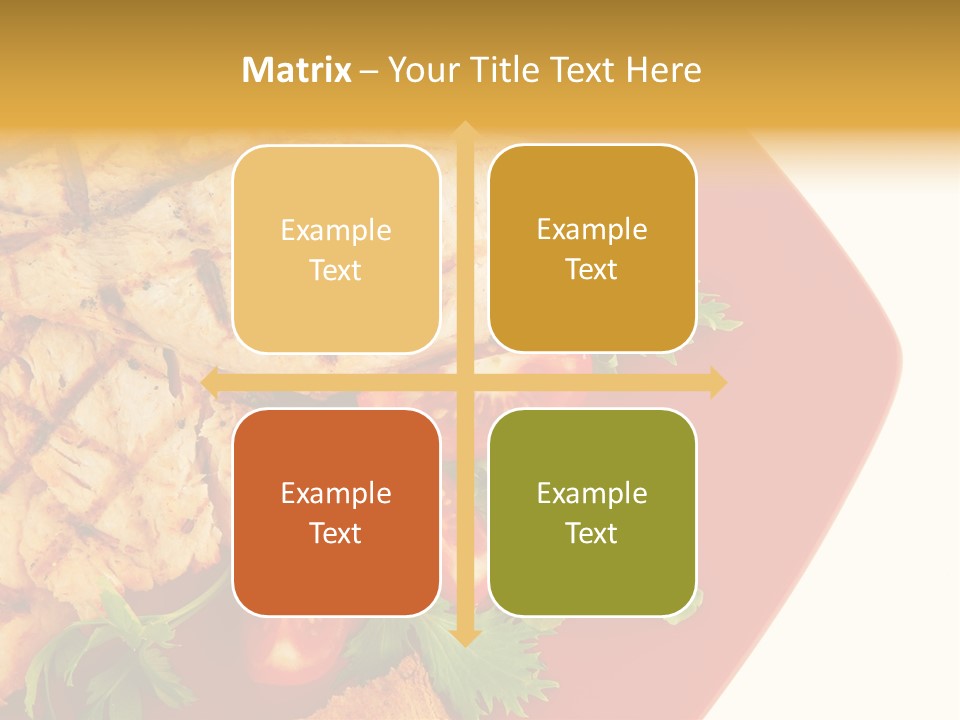 Diet Salad Fish PowerPoint Template