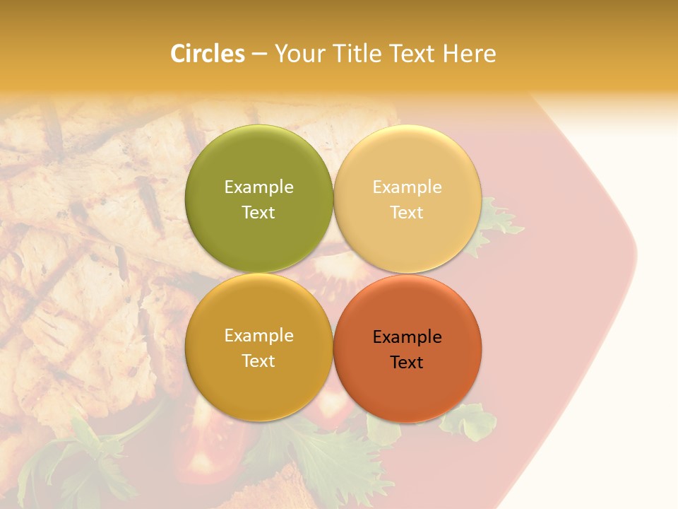 Diet Salad Fish PowerPoint Template