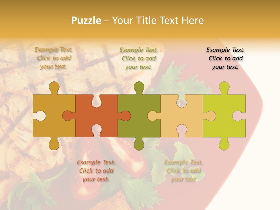 Diet Salad Fish PowerPoint Template