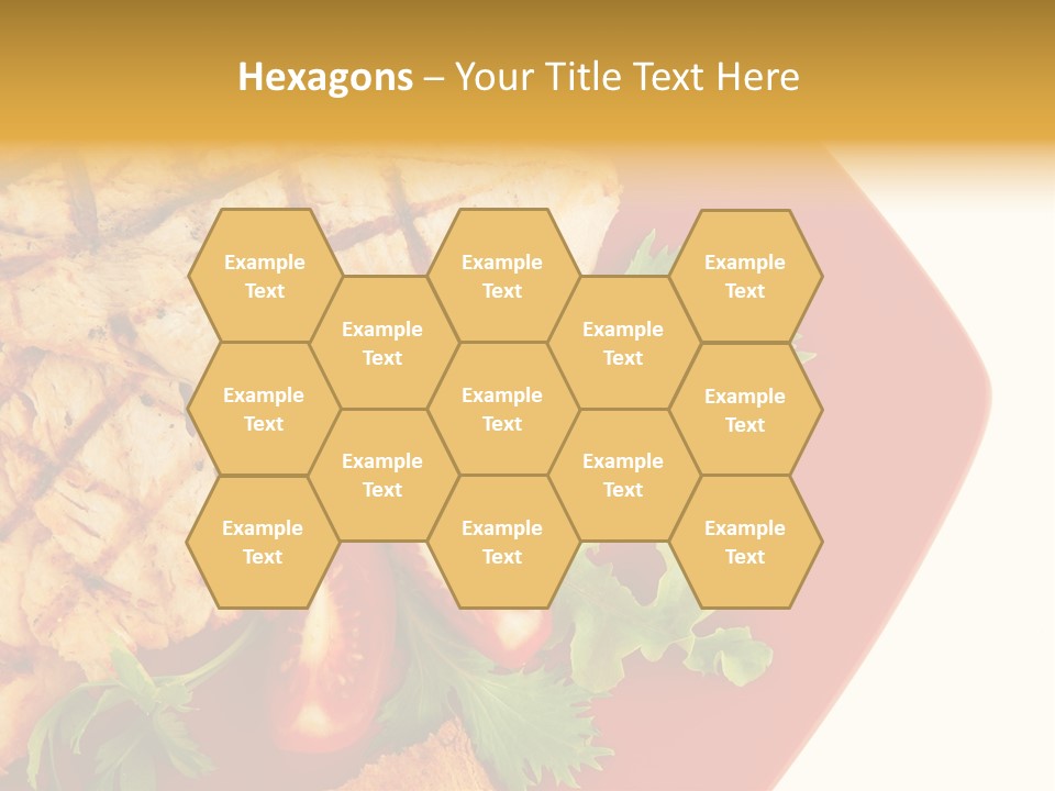 Diet Salad Fish PowerPoint Template