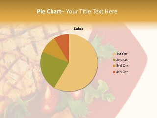 Diet Salad Fish PowerPoint Template