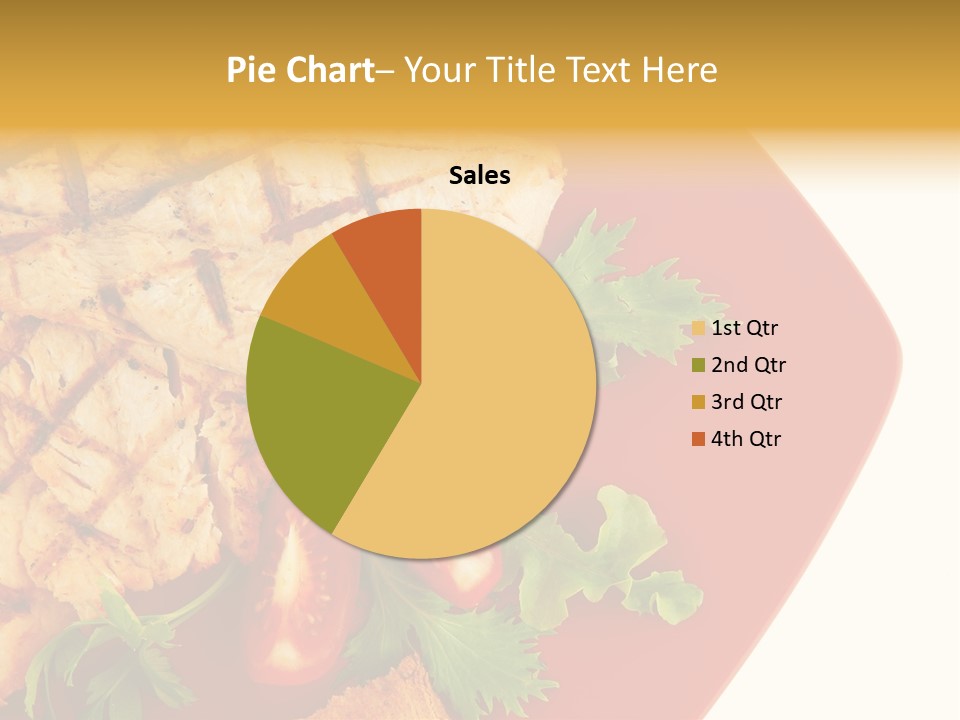 Diet Salad Fish PowerPoint Template