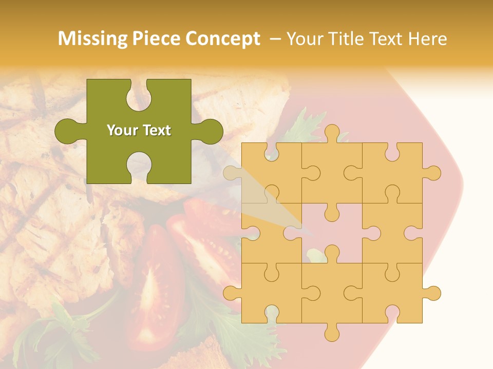 Diet Salad Fish PowerPoint Template