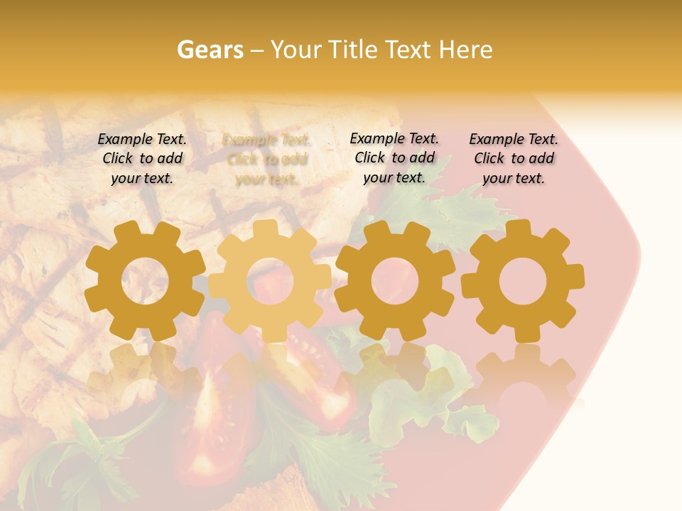 Diet Salad Fish PowerPoint Template