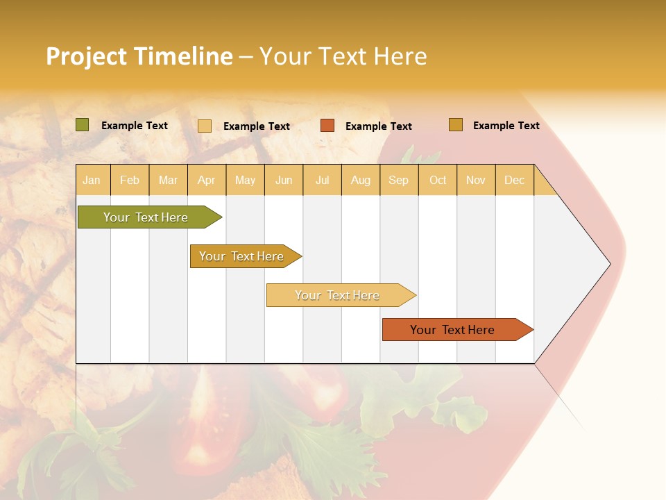 Diet Salad Fish PowerPoint Template