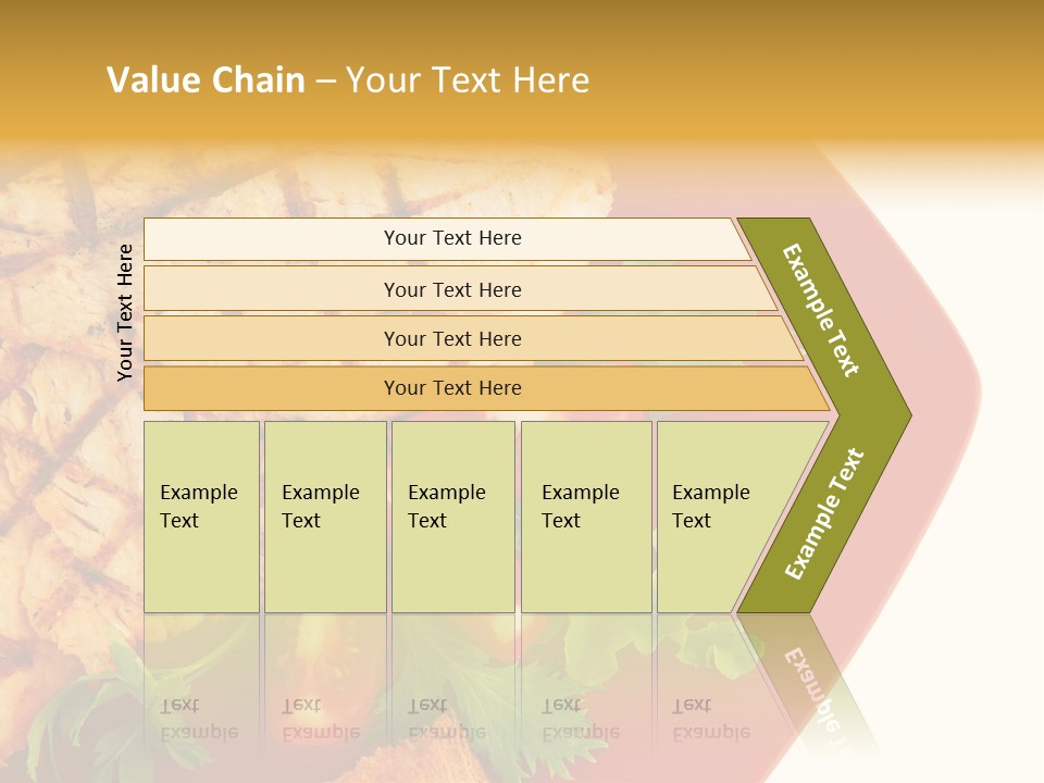 Diet Salad Fish PowerPoint Template