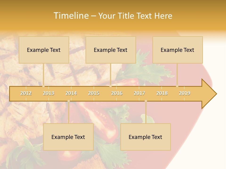 Diet Salad Fish PowerPoint Template