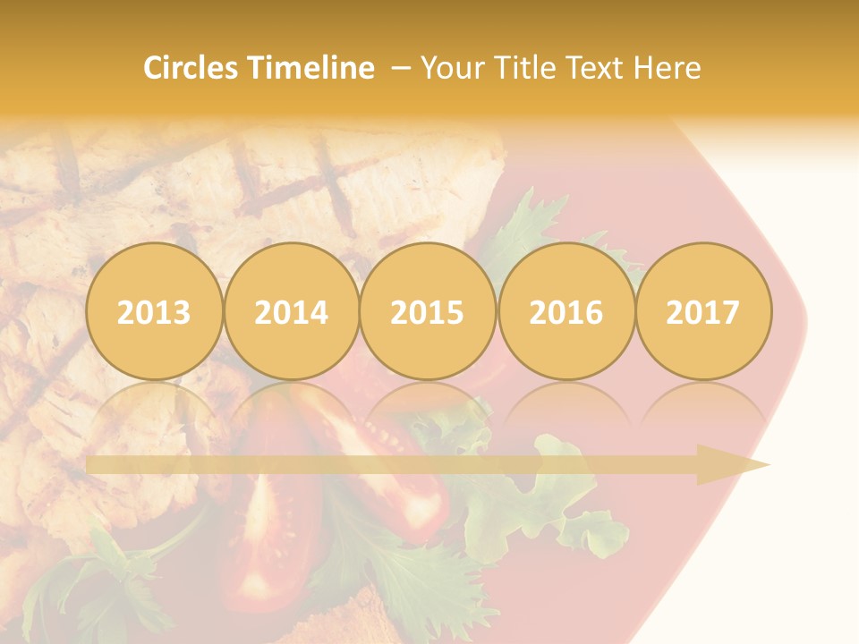 Diet Salad Fish PowerPoint Template