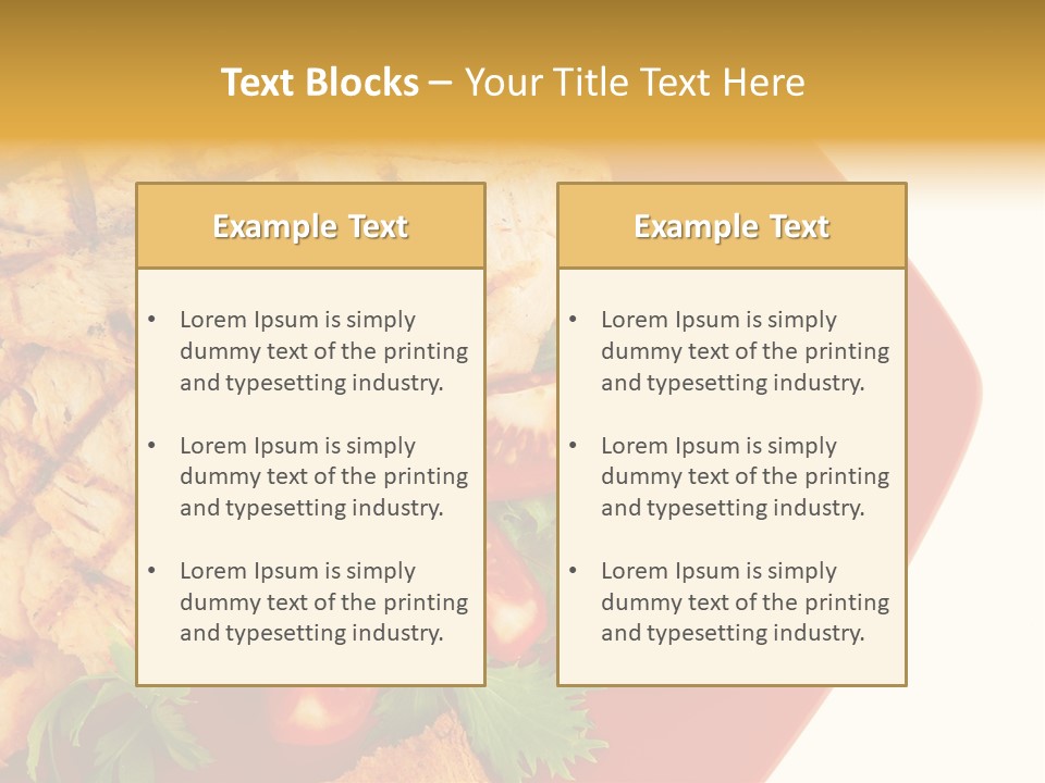 Diet Salad Fish PowerPoint Template