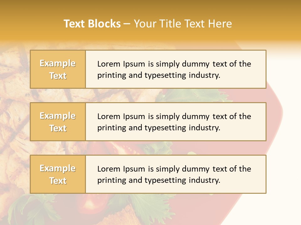 Diet Salad Fish PowerPoint Template