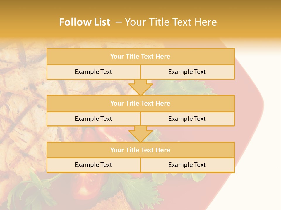 Diet Salad Fish PowerPoint Template