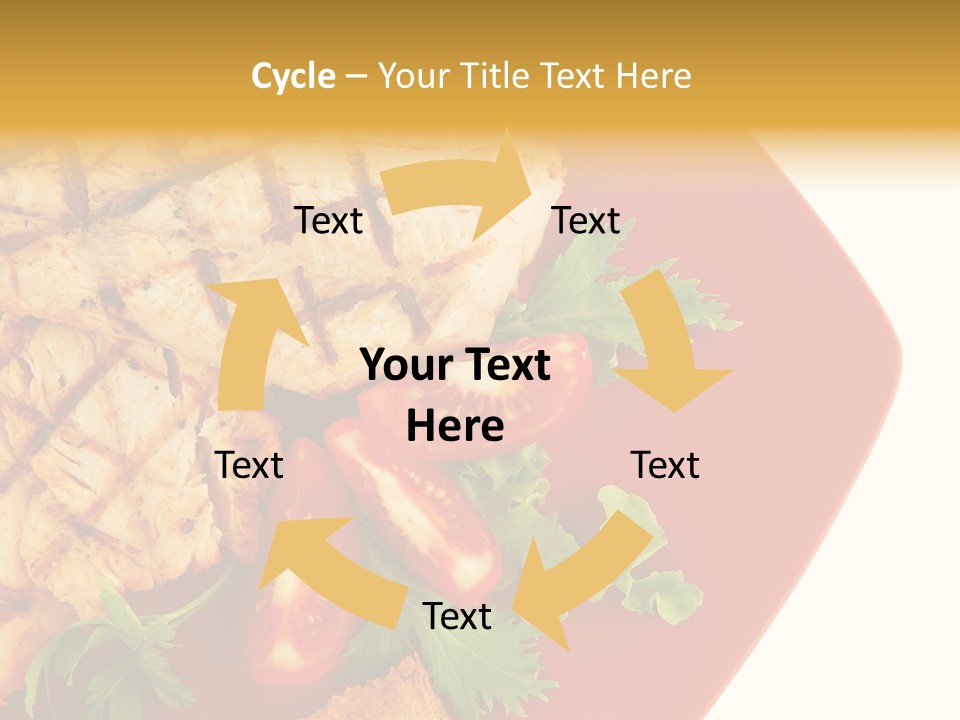 Diet Salad Fish PowerPoint Template