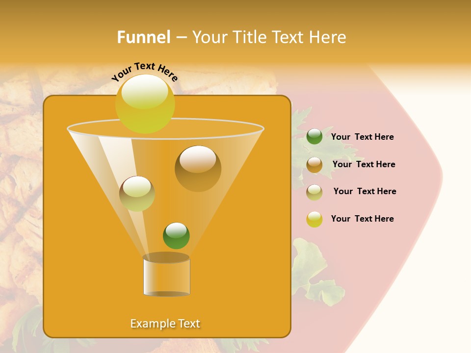 Diet Salad Fish PowerPoint Template