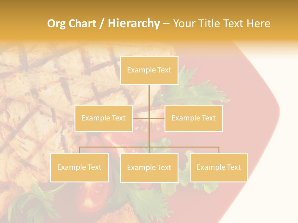 Diet Salad Fish PowerPoint Template