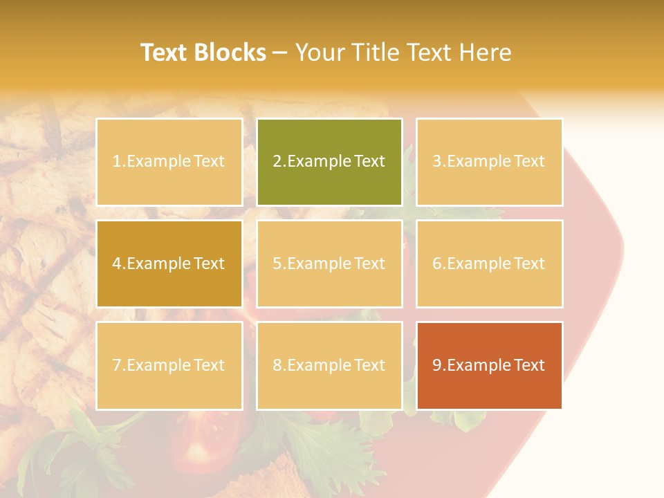 Diet Salad Fish PowerPoint Template