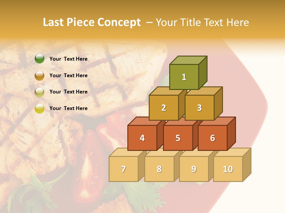 Diet Salad Fish PowerPoint Template