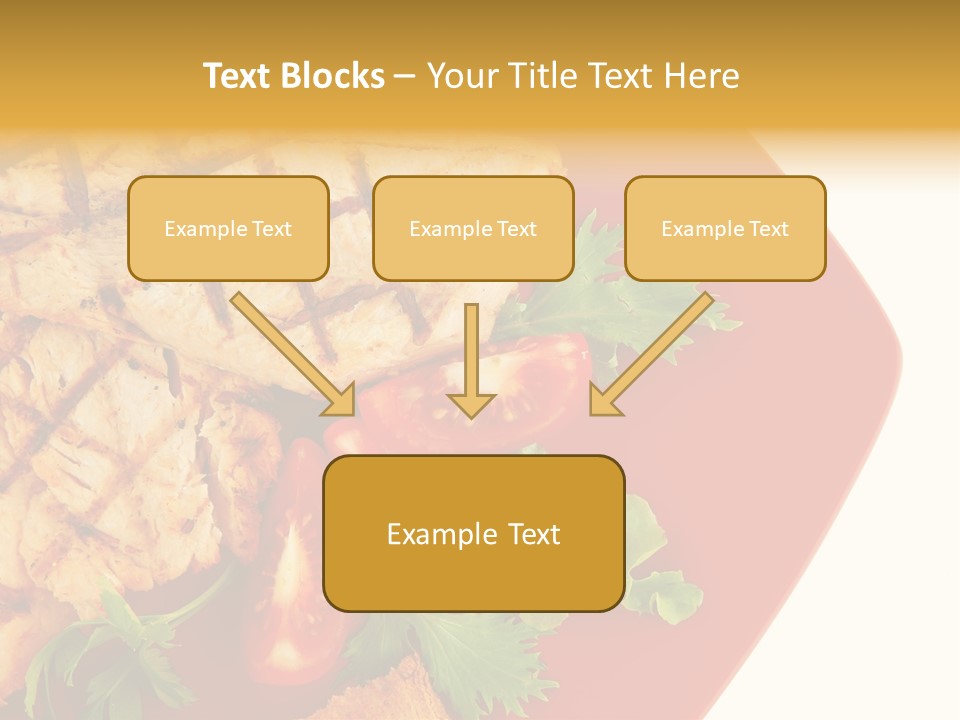 Diet Salad Fish PowerPoint Template