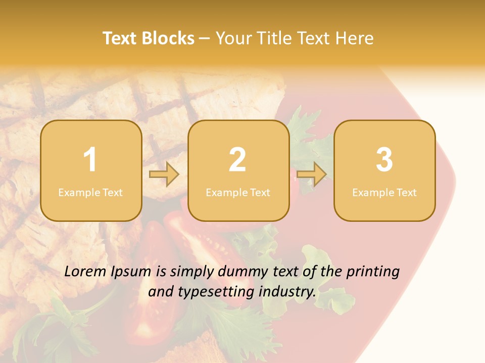 Diet Salad Fish PowerPoint Template