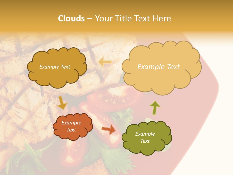 Diet Salad Fish PowerPoint Template