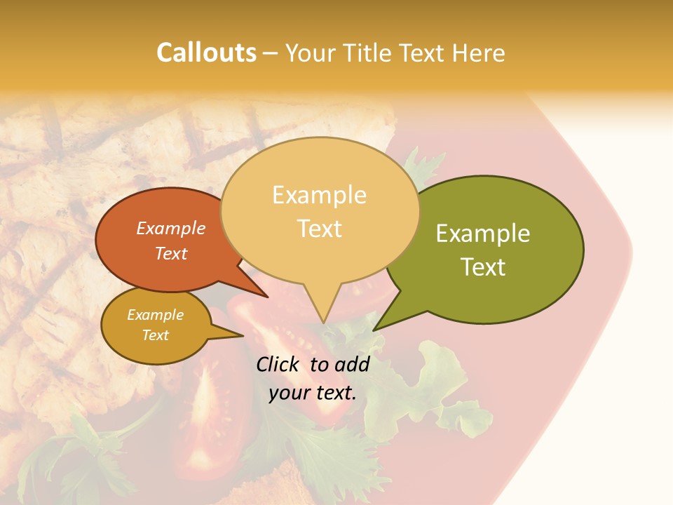 Diet Salad Fish PowerPoint Template