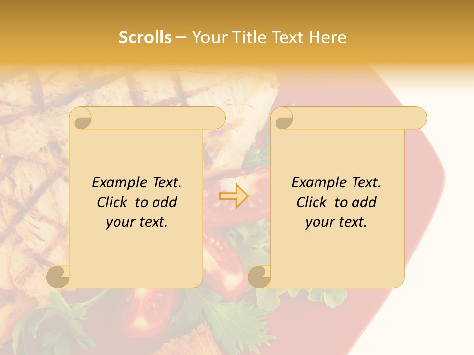 Diet Salad Fish PowerPoint Template