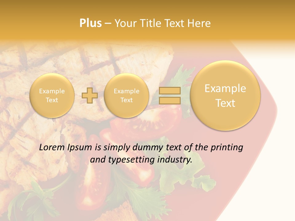 Diet Salad Fish PowerPoint Template