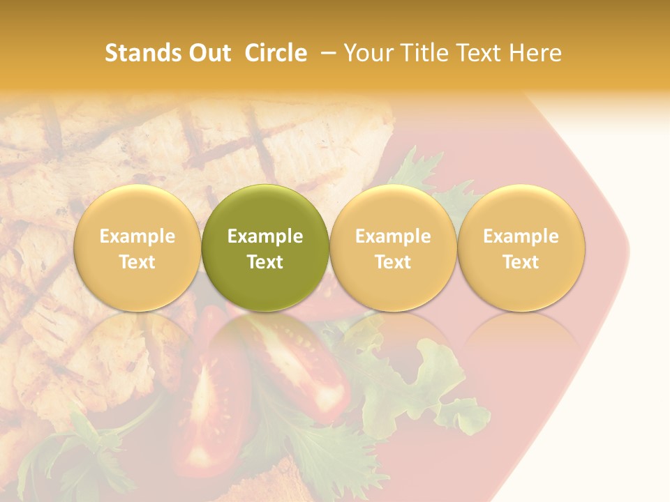 Diet Salad Fish PowerPoint Template