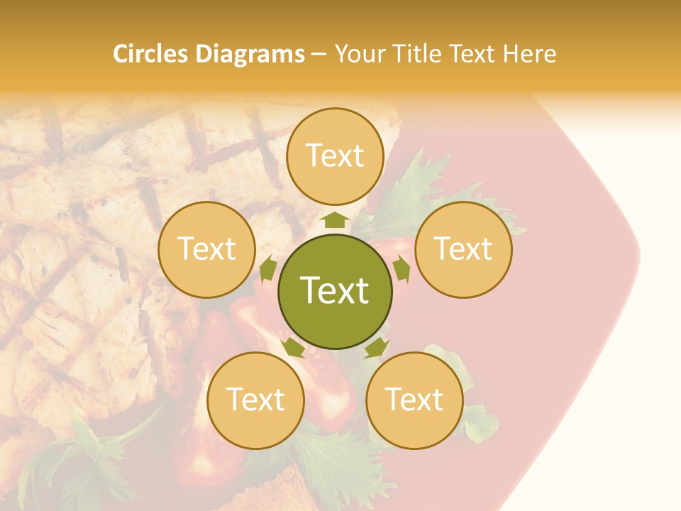 Diet Salad Fish PowerPoint Template