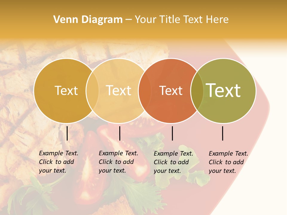 Diet Salad Fish PowerPoint Template