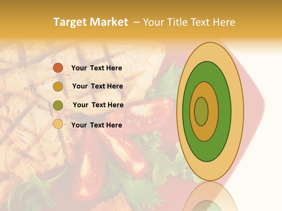 Diet Salad Fish PowerPoint Template