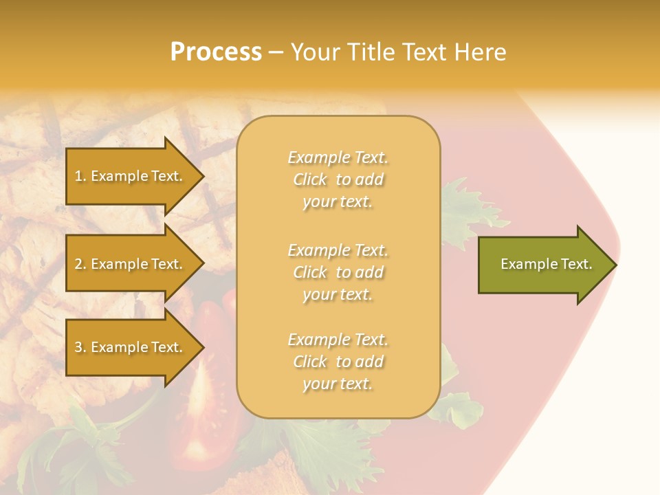 Diet Salad Fish PowerPoint Template
