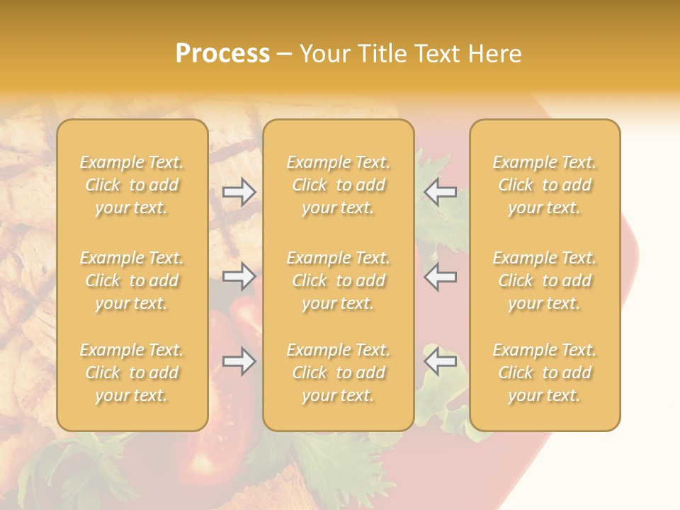 Diet Salad Fish PowerPoint Template
