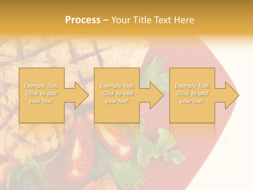 Diet Salad Fish PowerPoint Template