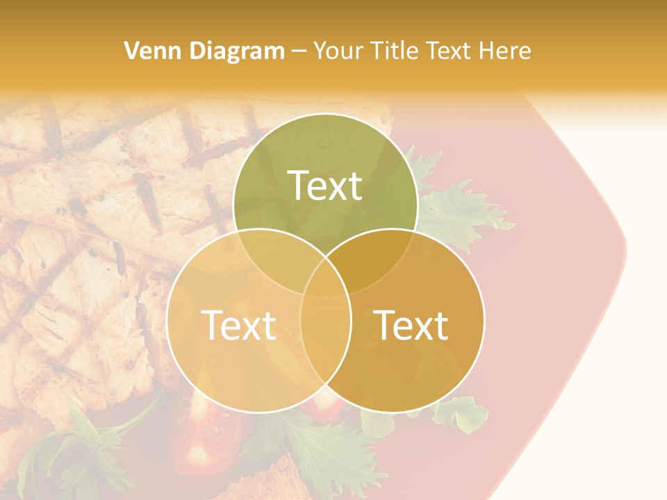 Diet Salad Fish PowerPoint Template