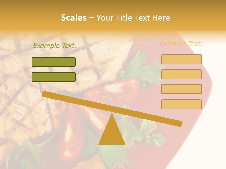 Diet Salad Fish PowerPoint Template