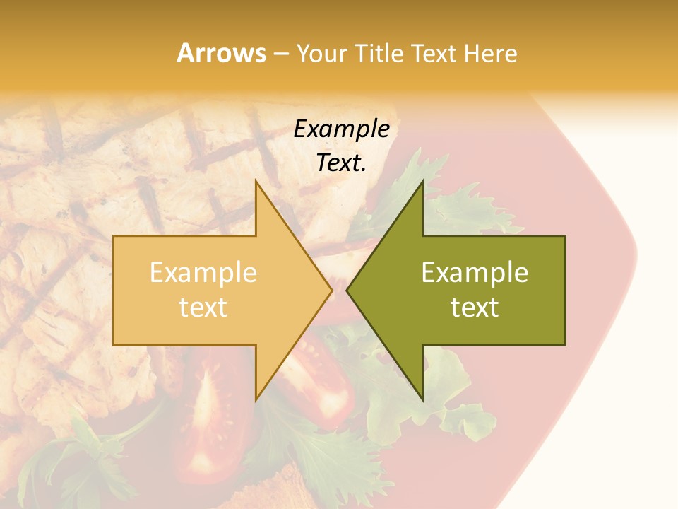 Diet Salad Fish PowerPoint Template