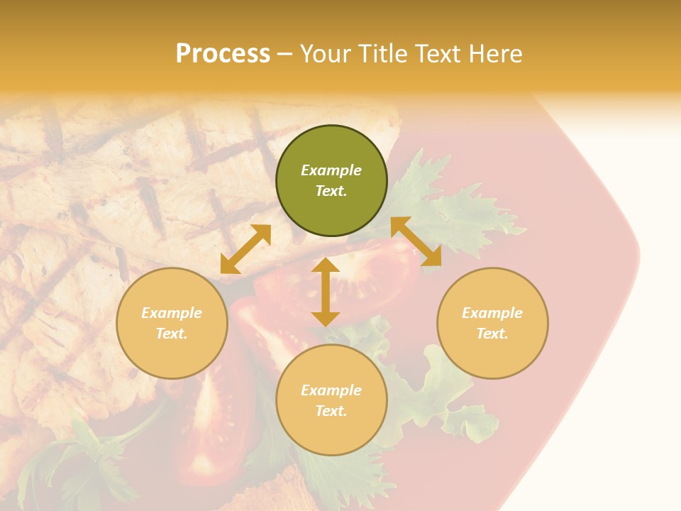 Diet Salad Fish PowerPoint Template