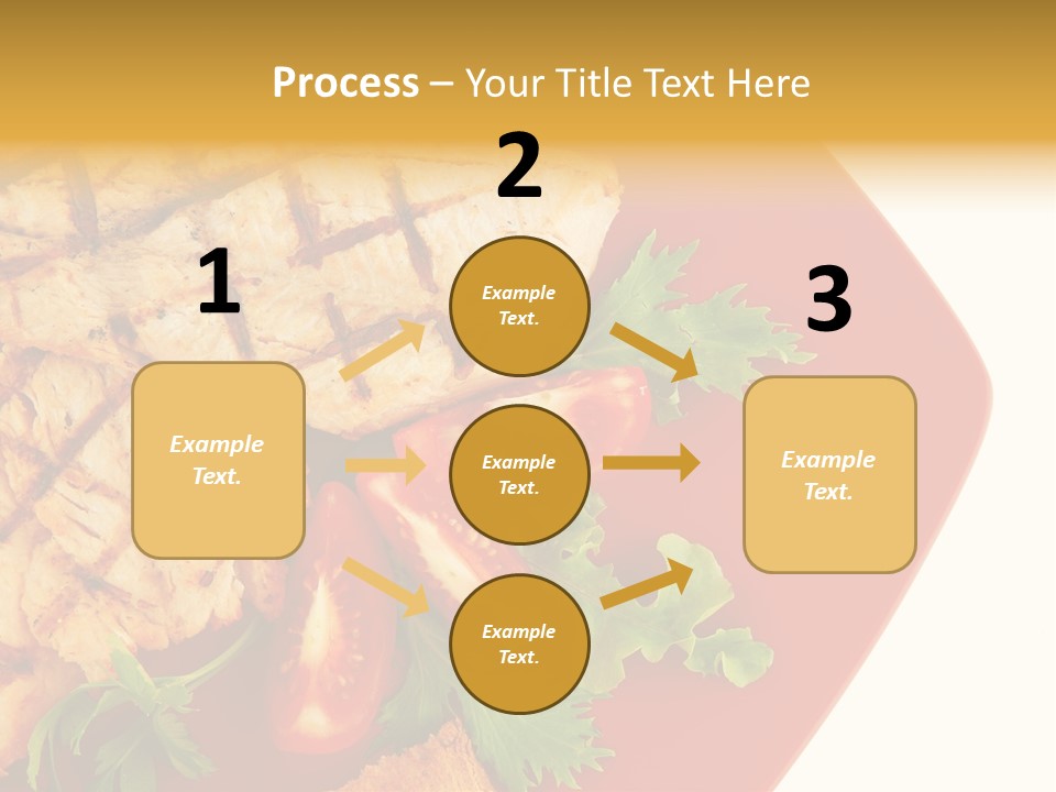 Diet Salad Fish PowerPoint Template