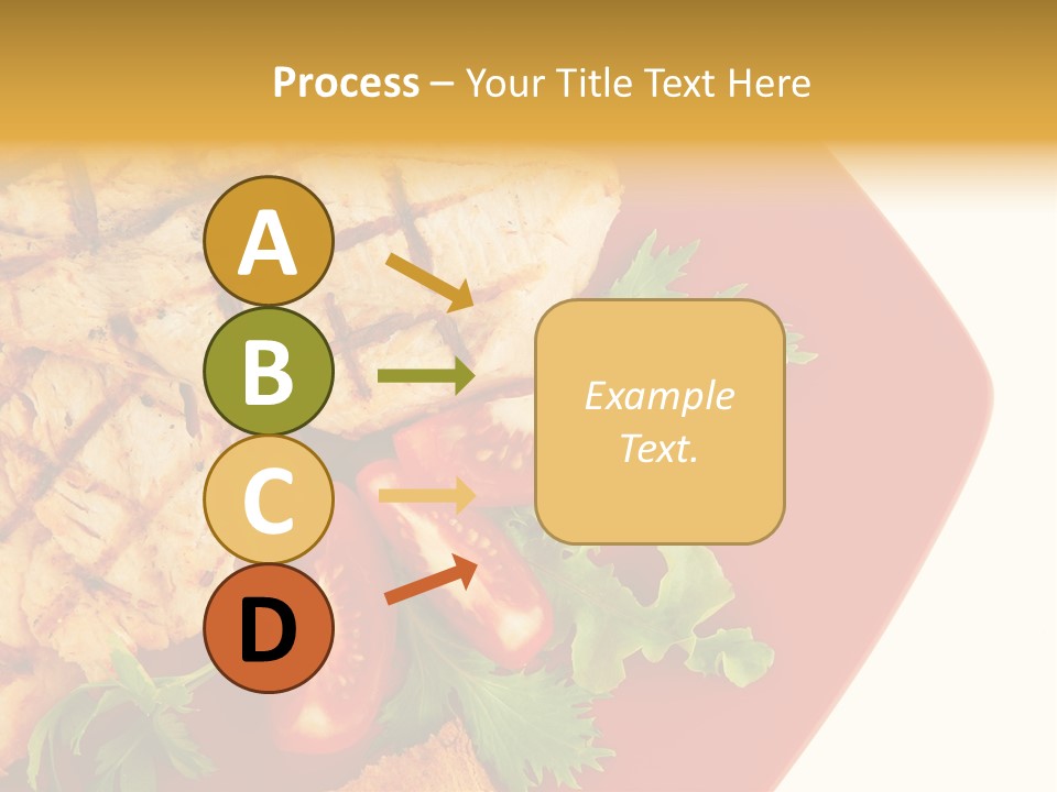 Diet Salad Fish PowerPoint Template