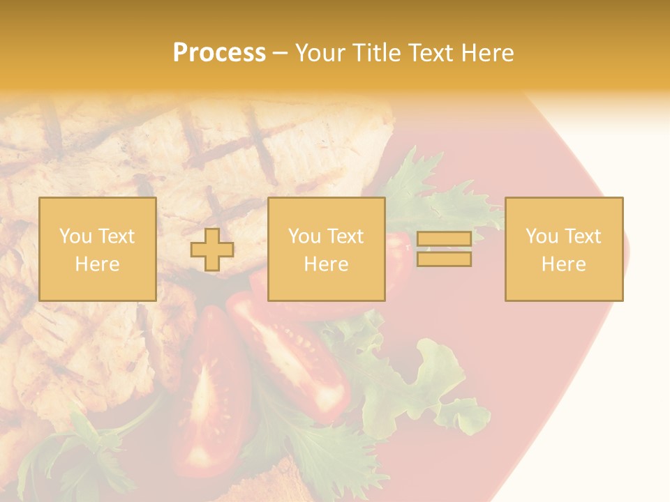 Diet Salad Fish PowerPoint Template