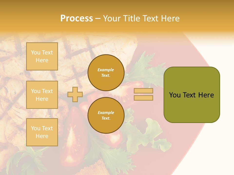 Diet Salad Fish PowerPoint Template