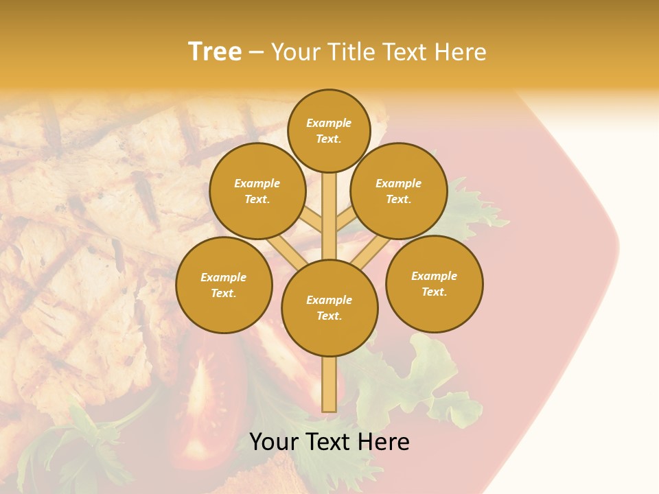 Diet Salad Fish PowerPoint Template