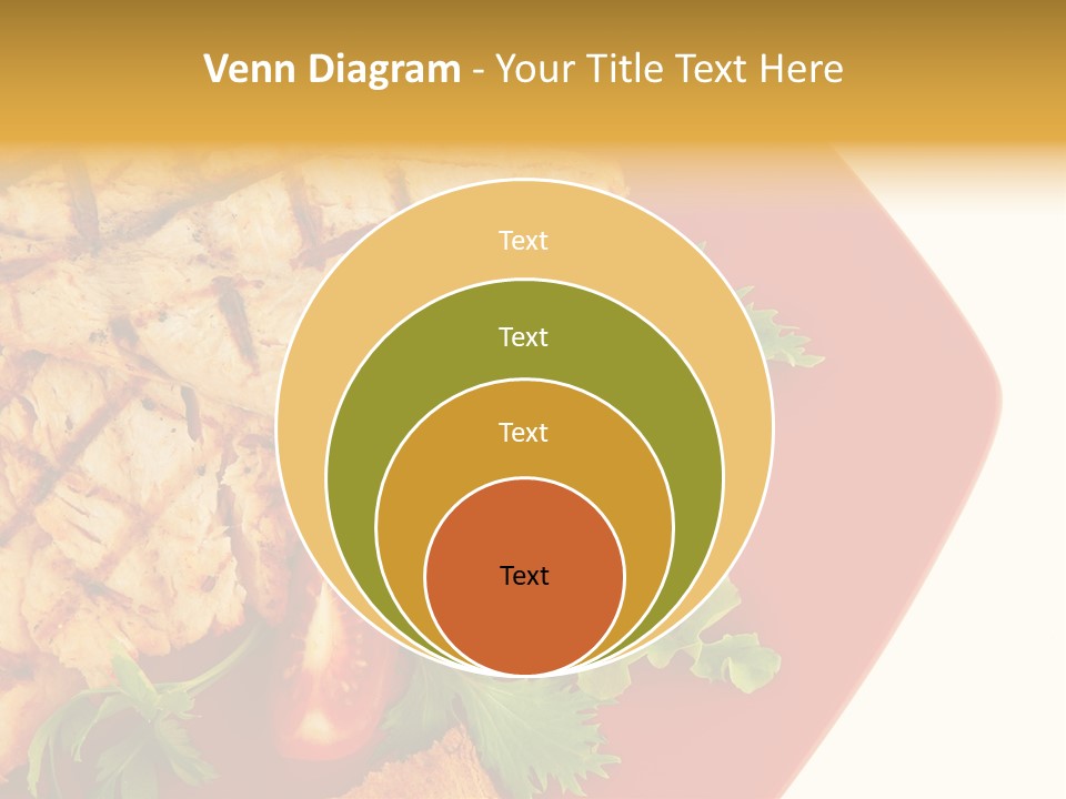 Diet Salad Fish PowerPoint Template